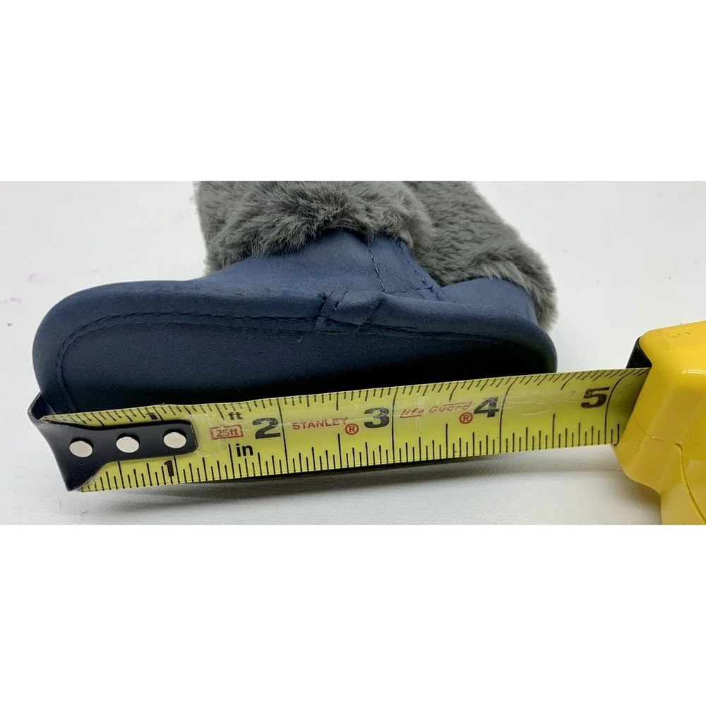 First Steps‎ By Stepping Stones Blue Faux Fur Booties 3-6 Months